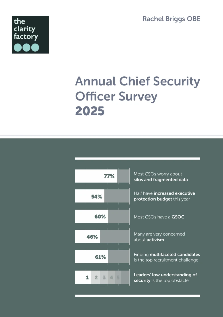 Annual Chief Security Officer Survey 2025 Cover