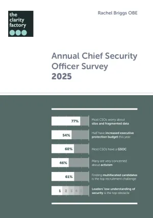  Annual Chief Security Officer Survey 2025 Cover
